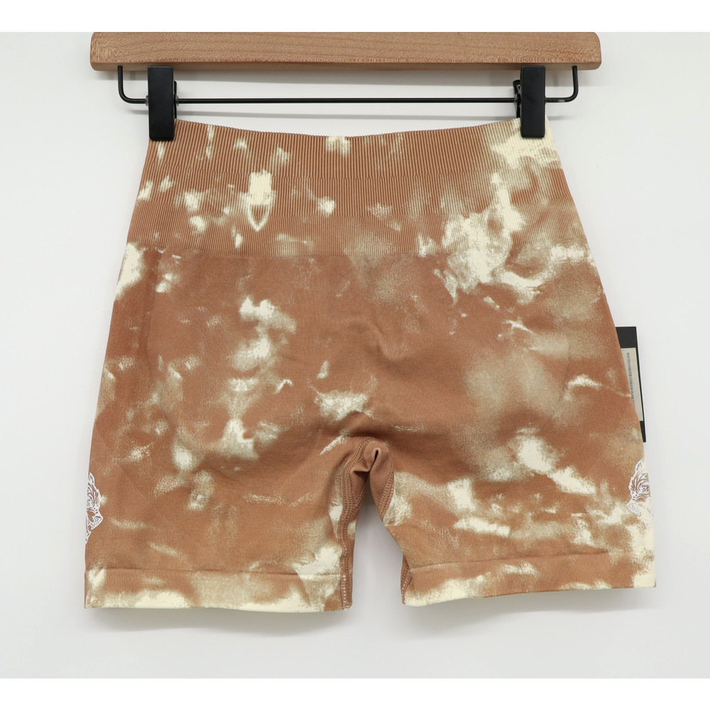 Darc Sport Wolves Forever Everson Seamless Shorts Desert Rose Cream Sz S NEW - Picture 2 of 6